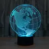 Earth globe 3D Touch Control LED Desk Night Light Map of America/European Home Decor Bedroom