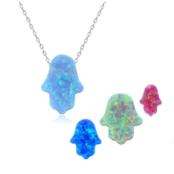 

925 silver with colorful and special irregular shaped opal pendant necklace