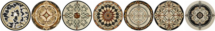 stone oval medallions