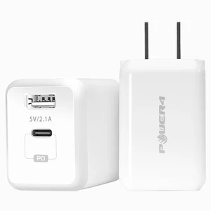 Power4 Dual Port USB C Fast Charging Power Adapter