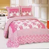 Beautiful luxury pattern patchwork bedspreads quilt set