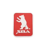 

Any color 3D heat transfer silicone label made embossed logo PVC rubber patch for clothing/bag