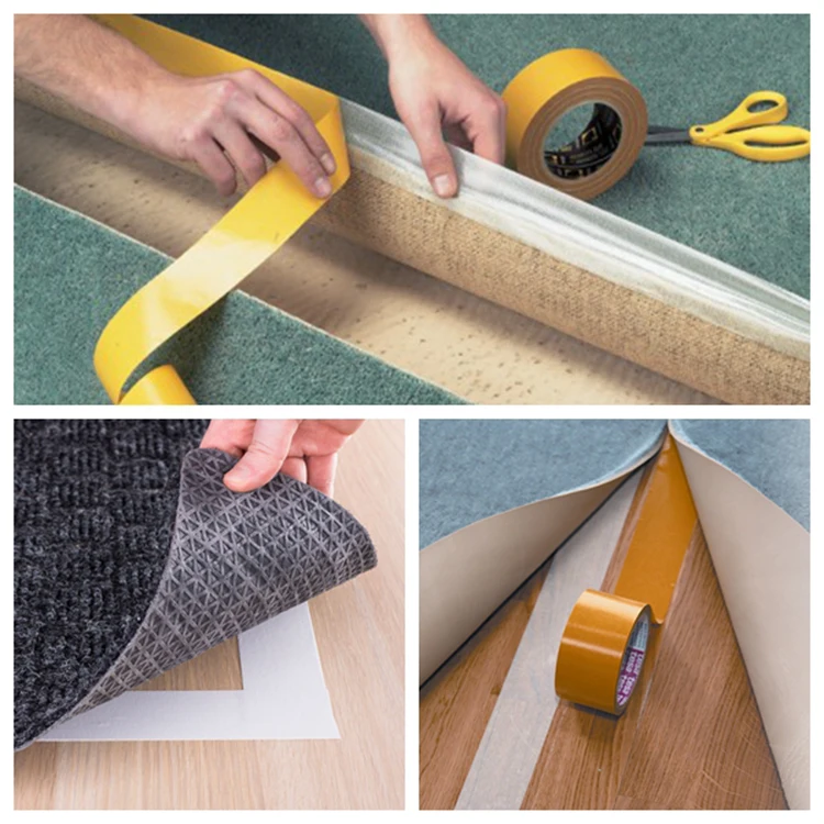 Carpet Seaming Double Sided Cloth Tape For Carpet Use And Flexo