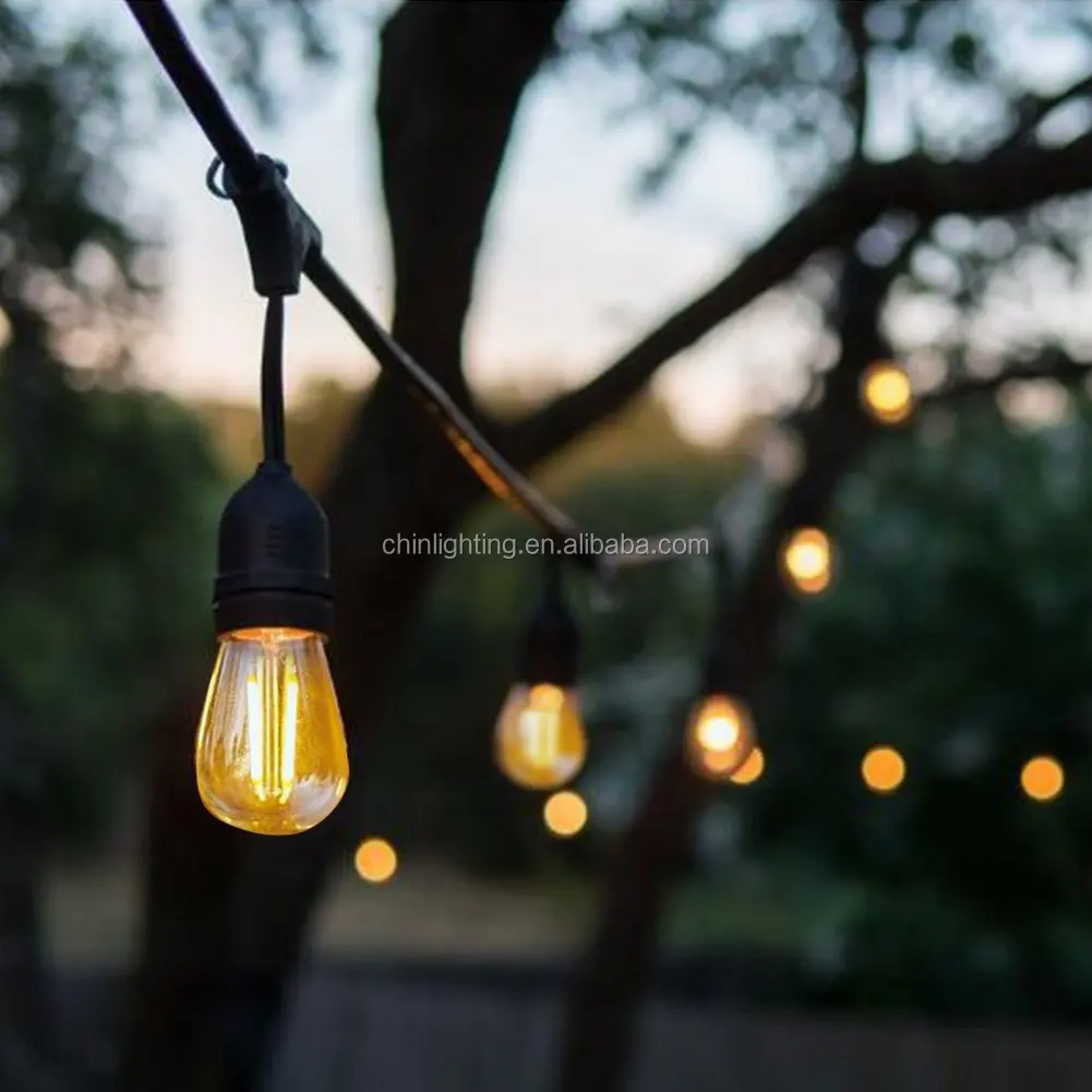 Christmas Tree S14 Festoon Vintage Bulb Waterproof String Light Party E26 E27 Socket Decorative Outdoor Led Garden Christmas Tree S14 Festoon Vintage Bulb Waterproof String Light Party E26 E27 Socket Decorative Outdoor Led Garden