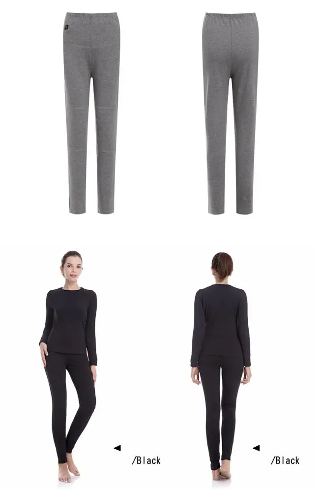 
Smart battery electric heated clothing carbon fiber heating warm clothing suit long underwear 
