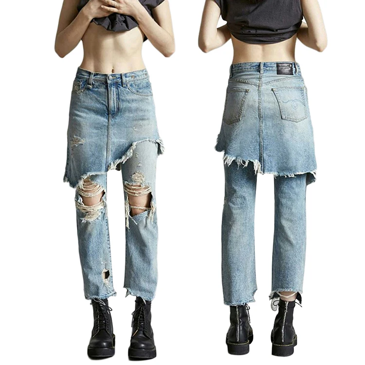 jeans top design for ladies