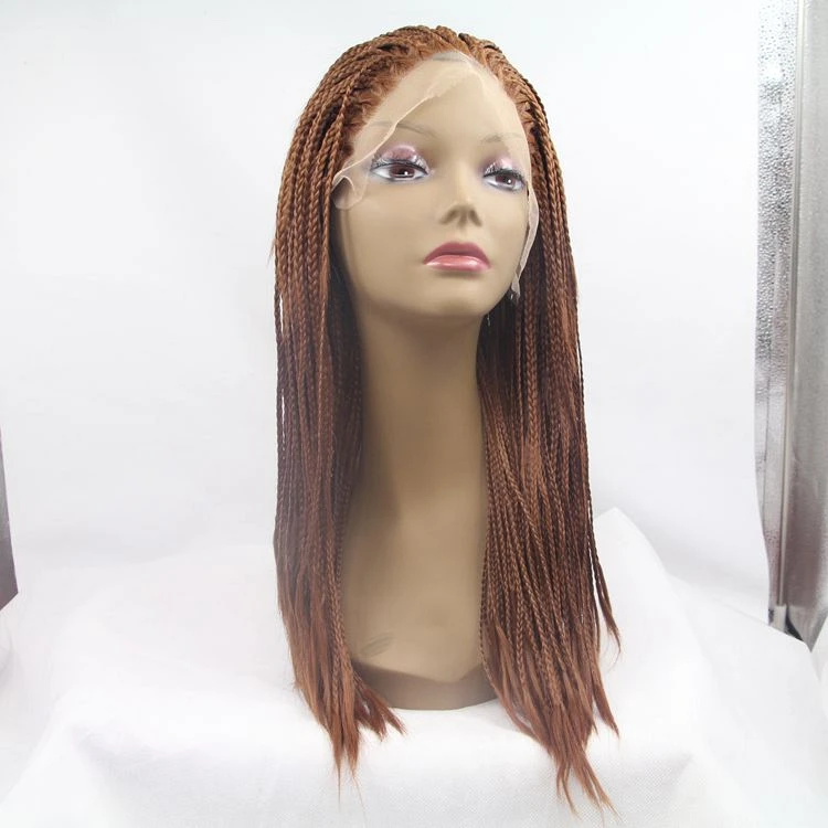 

2018 Best Selling Black and Brown Synthetic Kinky Twist African Braided Wig