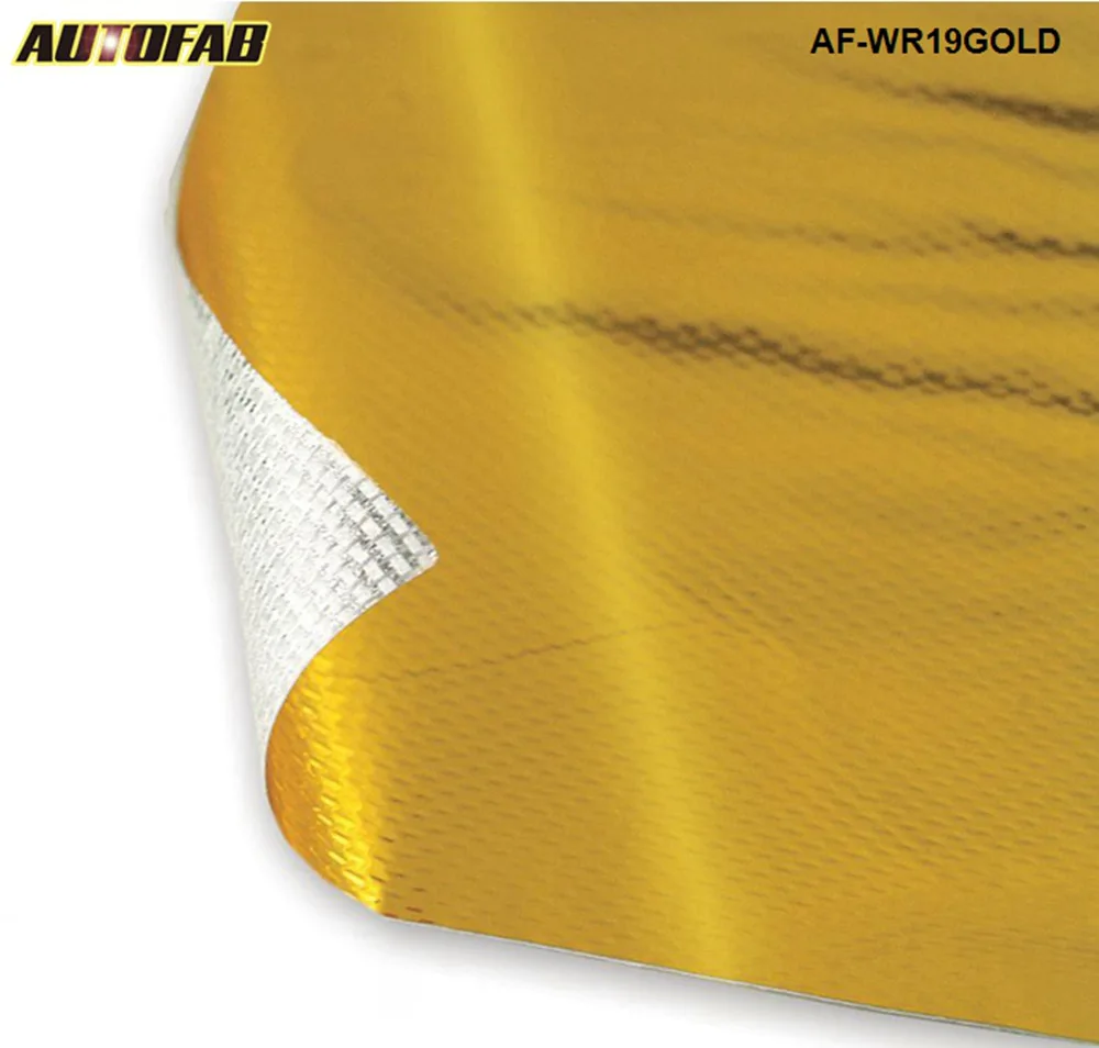 Autofab39" X 47"piece Self Adhesive Reflect A Gold Heat Wrap Barrier