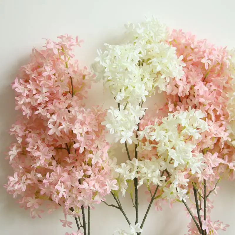 95cm 3 Branch Artificial Sakura Artificial Flowers Cherry Blossom