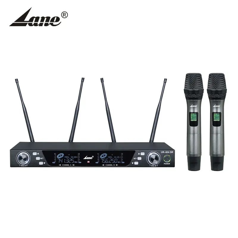 

Lane UHF handheld wireless microphone UR - 824DR