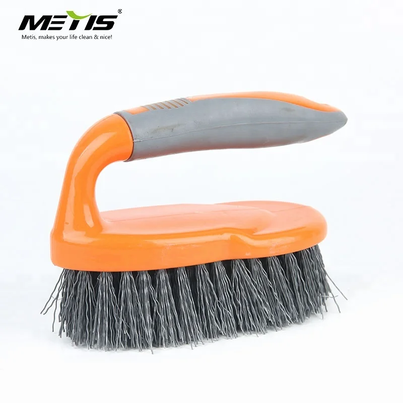 
9028 plastic scrub floor cleaning brush with TPR handle 