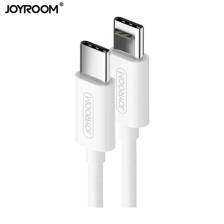 

Joyroom new product ideas 2019 1.2M 3A type c to type c high quality usb cable data cable fast charging, White