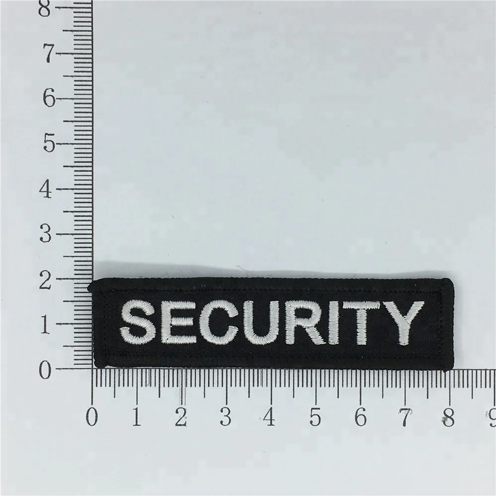 

Security Iron On Backing Embroidered Patches, As customer's resquest