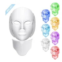 

Pro Korea 7 Color Led Photon Light Therapy Machine / LED Face Facial Mask with Neck