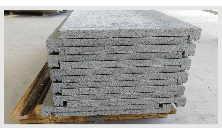 Samistone Natural Stone Stair Step Black New G684 Granite Steps with Rebated Edge