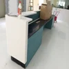 2018 hot sale strict quality control solid surface material artificial stone reception desk for hotel with economic price