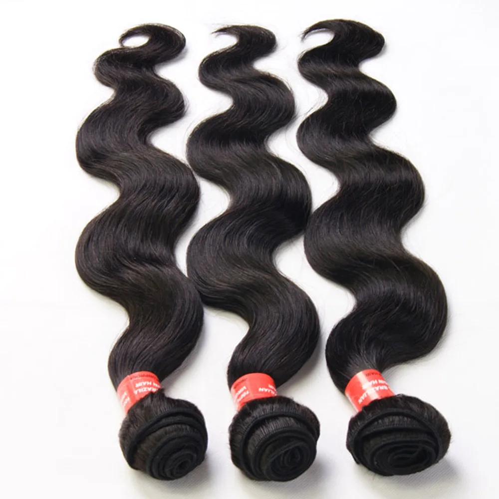 

New arrivals natural black brazilian human hair sew in weave, Hot unprocessed virgin brazilian hair