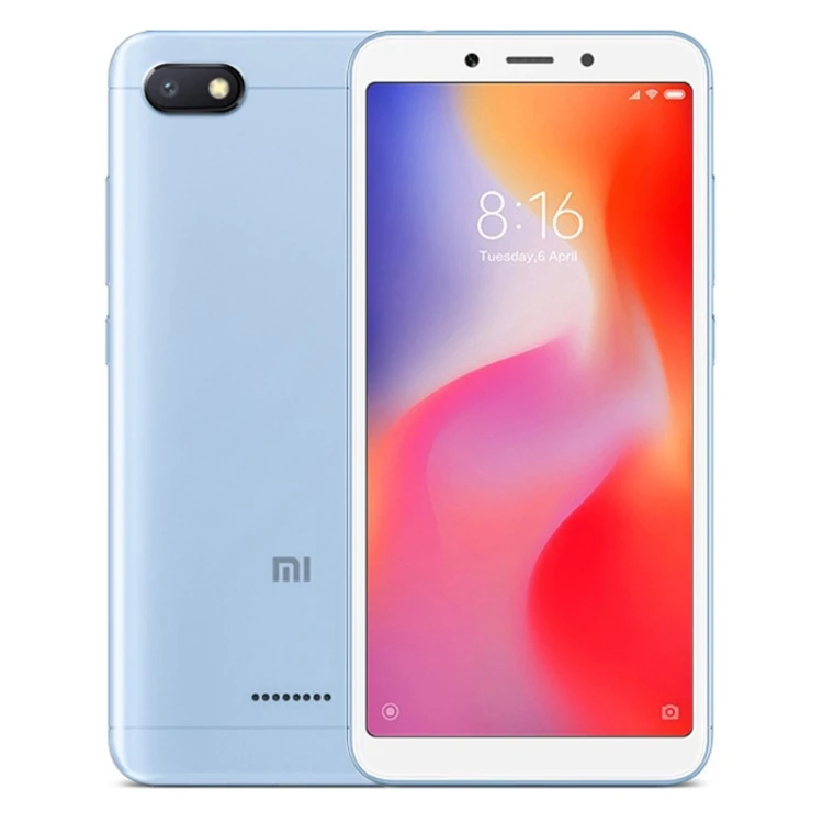 

Global Version Xiaomi Redmi 6A Ram 2GB Rom 32GB Unlocked Cell Phone Face Identification 4G Android Smart Mobile Phone, Black gold blue