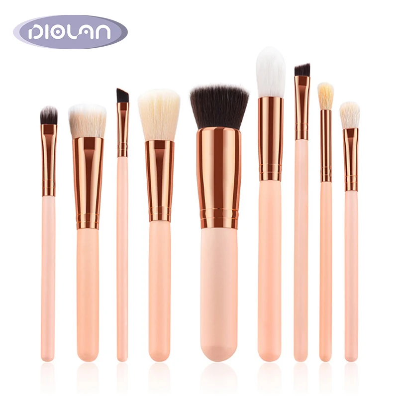 

new arrivals 2018 amazon cosmetic brush sets face makeup brushes private label foundation brush price, Pink color