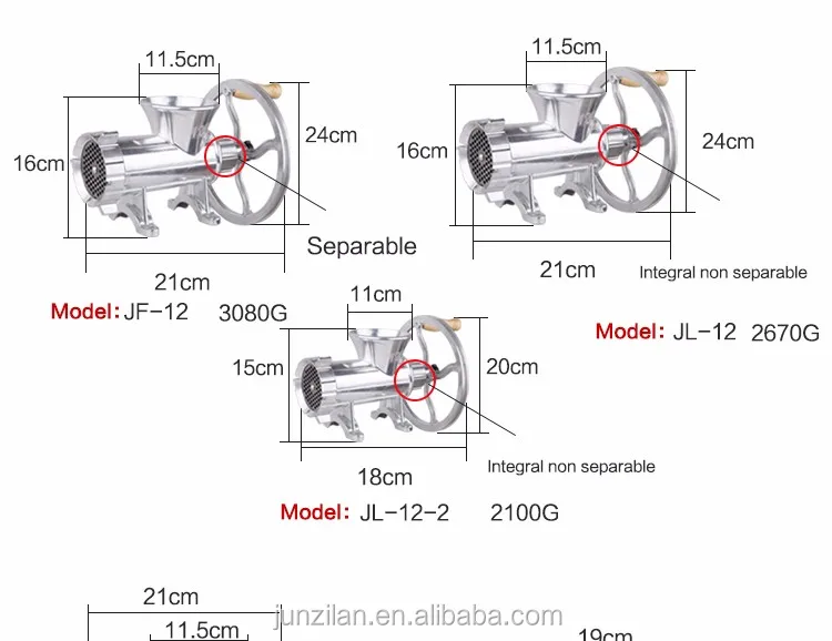 meat mincer JCW-A12 clivia meat grinder