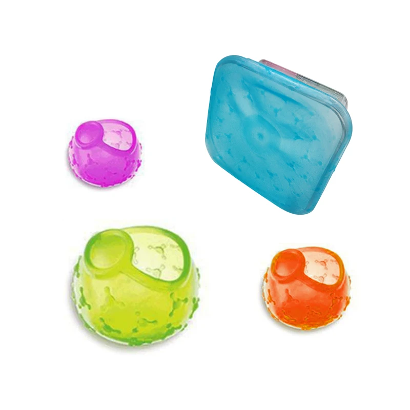 hot selling 4pcs set silicone cling film wrap to keep food fresh