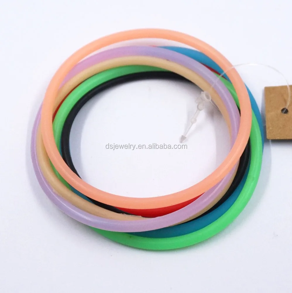 

new pattern child safety colorful fancy plastic bangles design women, Picture