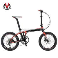 

Sava 20/24 inches wheel folding bicycle light weight small wheel carbon frame folding bicycle 2017