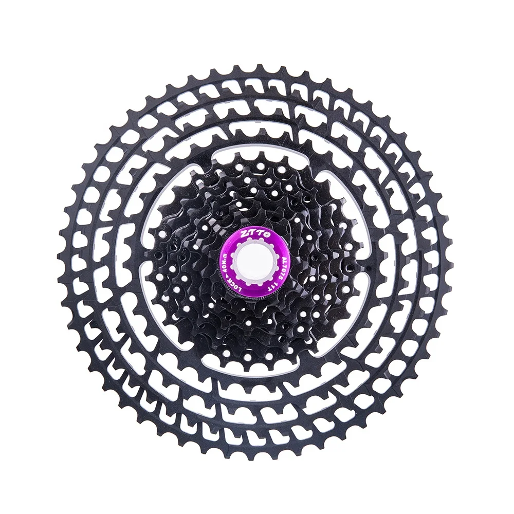 

ZTTO MTB Bicycle Parts 11Speed 11-52T SLR Ultralight Cassette Black Freewheel for Mountain Bike XX1 gx m9000