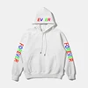 China manufacturer colorful Letters print Custom Pullover Hoody sweatshirt for Unisex