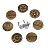 20mm Custom Round Vintage Jean Jacket Metal Jeans Buttons With Rivets