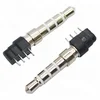 3.5mm mini plug adapter, 4 poles 4pin male audio pcb plug