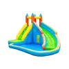 Home inflatable Climbing Wall Water Slide & Small Splash Down Pool for 3 kids game