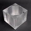 Custom Acrylic Small Display Case, Acrylic Pen Holder, Upright Acrylic Business Card Round Holder Stand with Cube Circle Shape