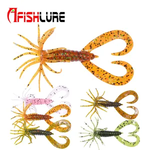 Double Tail Beard Soft fishing bait AR16 75mm 2.9g 6pcs/bag Packing lures fishing simulation