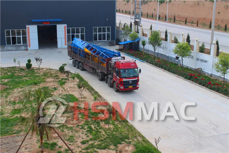 HSM High Capacity Rotary Trommel Compost Sifter For Carbon Production Lines Coal Ash