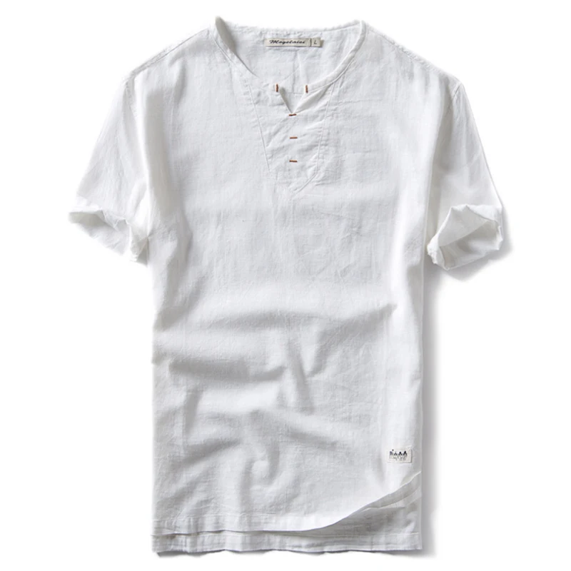 

comfortable and breathable hemp tshirt LINEN wholesale 100% linen tshirt man