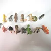 Plastic 3D flocking Figurines with Cartoon Shape