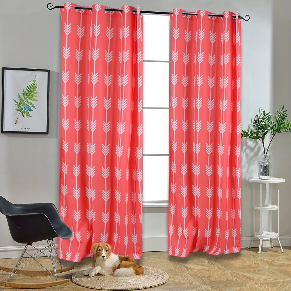 Newest Amazon hot sell 100%polyester window curtain