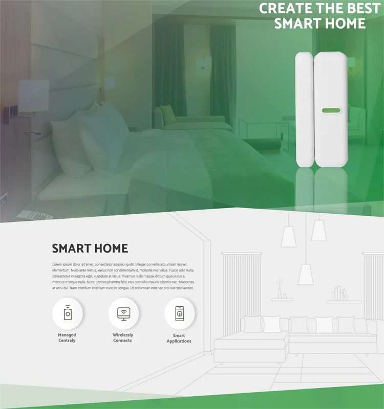 Z Wave Wireless Door Window Sensor For Home Security Buy Door