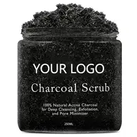 

Dead Sea Salt Extract Natural Oganic Exfoliating Activated Charcoal Face Body Scrub