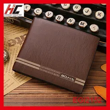 2015 новые модные повседневные искусственная рисунок древесины короткие мужские кошельки express alibaba Китай