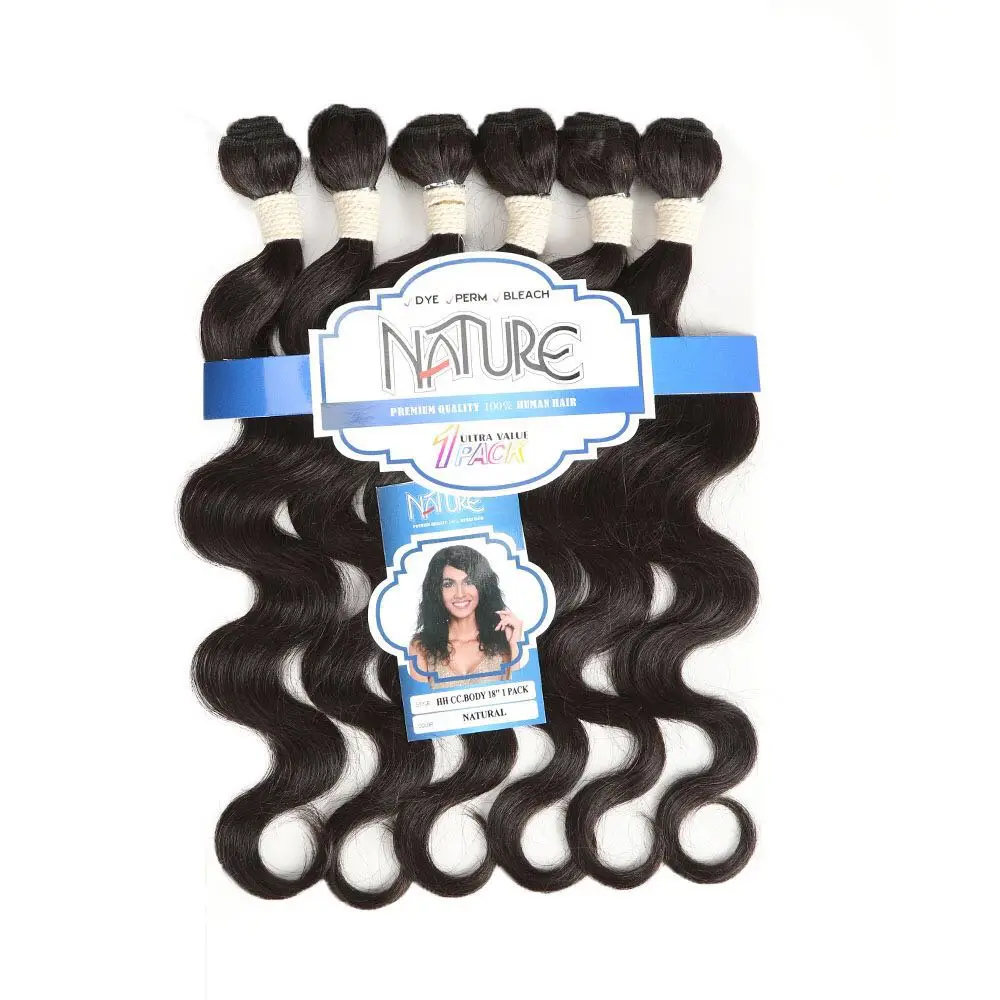 

Sleek Brazilian Hair Weave Bundles Brazilian Body Wave Non Remy Human Hair Extension Bundle Deals Free Ship, Natural