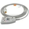 Compatible Philips M1668A AAMI & IEC label included Round 12PIN 5-lead Trunk cable