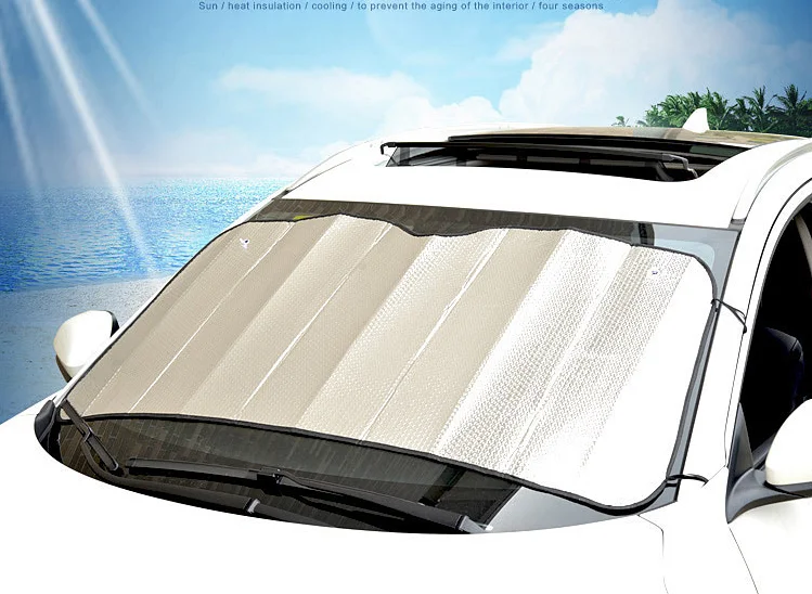 Front Car Sunshade Roller Shades Automatic Double Auto Sunshade Portable Sunclose Car Side