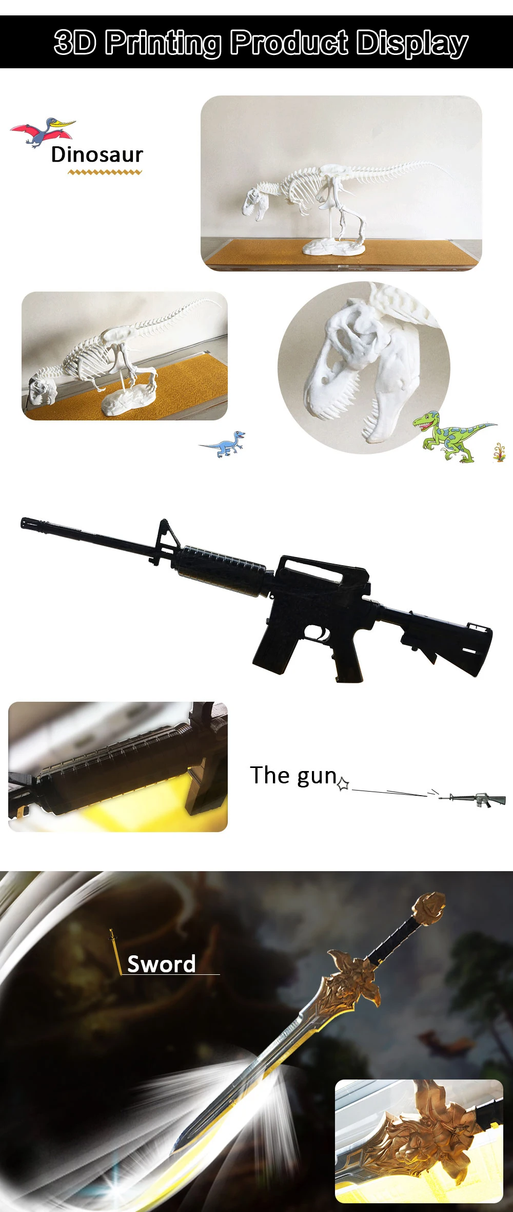 High speed Customized Multifunction FDM cheap Desktop 3D Printer
