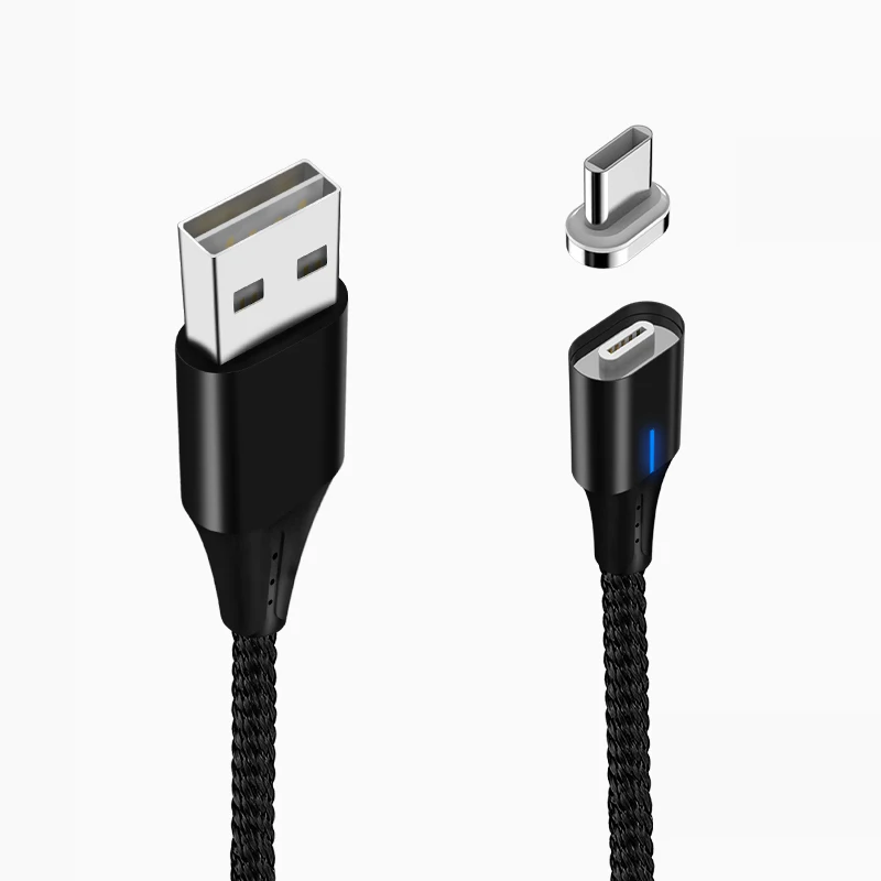 High Quality Magnetic 3A Long Type-C Cables USB Date Charging Phone Cable