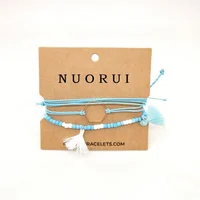 

eco friendly bracelets bohemian bracelet set blue seed beads bracelet