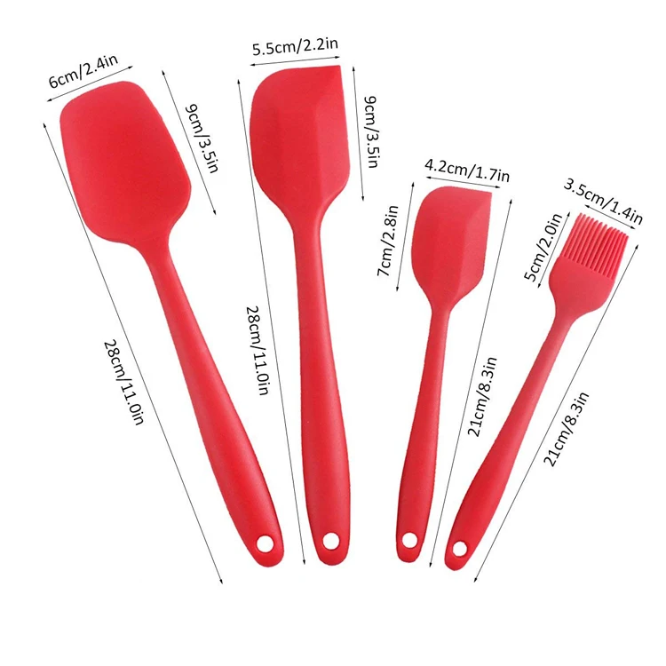 Bpa Free Heat Resistant 6 Pieces Silicone Spatula Set Buy Spatula Set