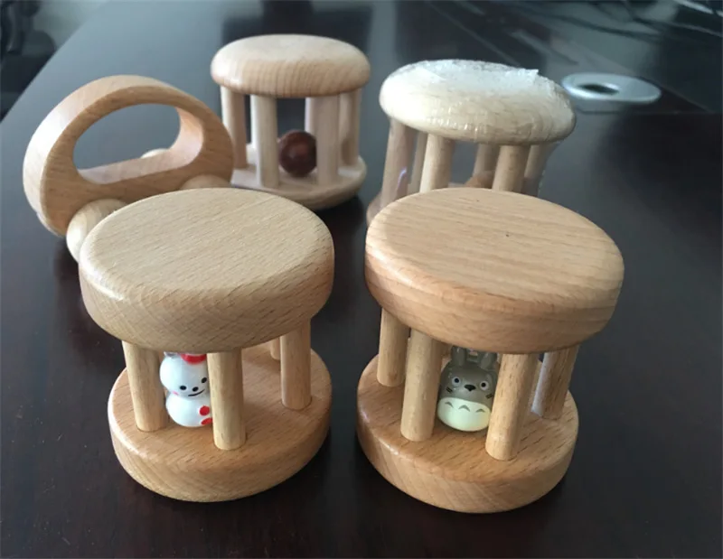 wooden bell rattle