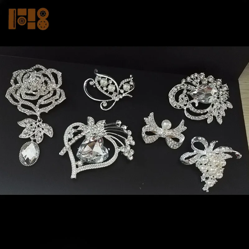 Manufacturer Wholesale Crystal Rhinestone Brooch Custom Brooches Korea